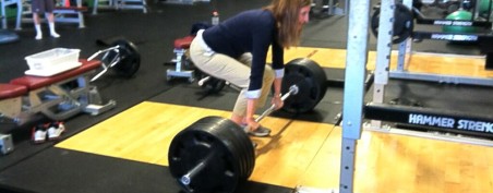 Jen Poulin Deadlifting