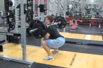 Matt Siniscalchi Squatting in Jorts