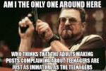 Complaining about teenagers