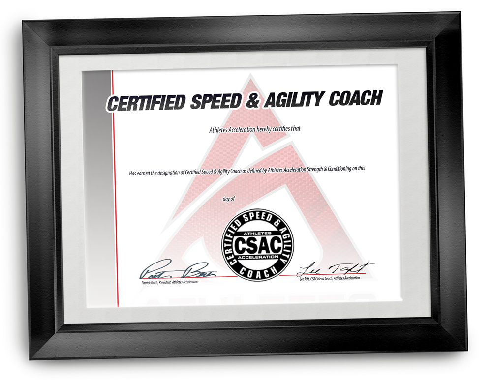 Certified Speed and Agility Coach Certificate