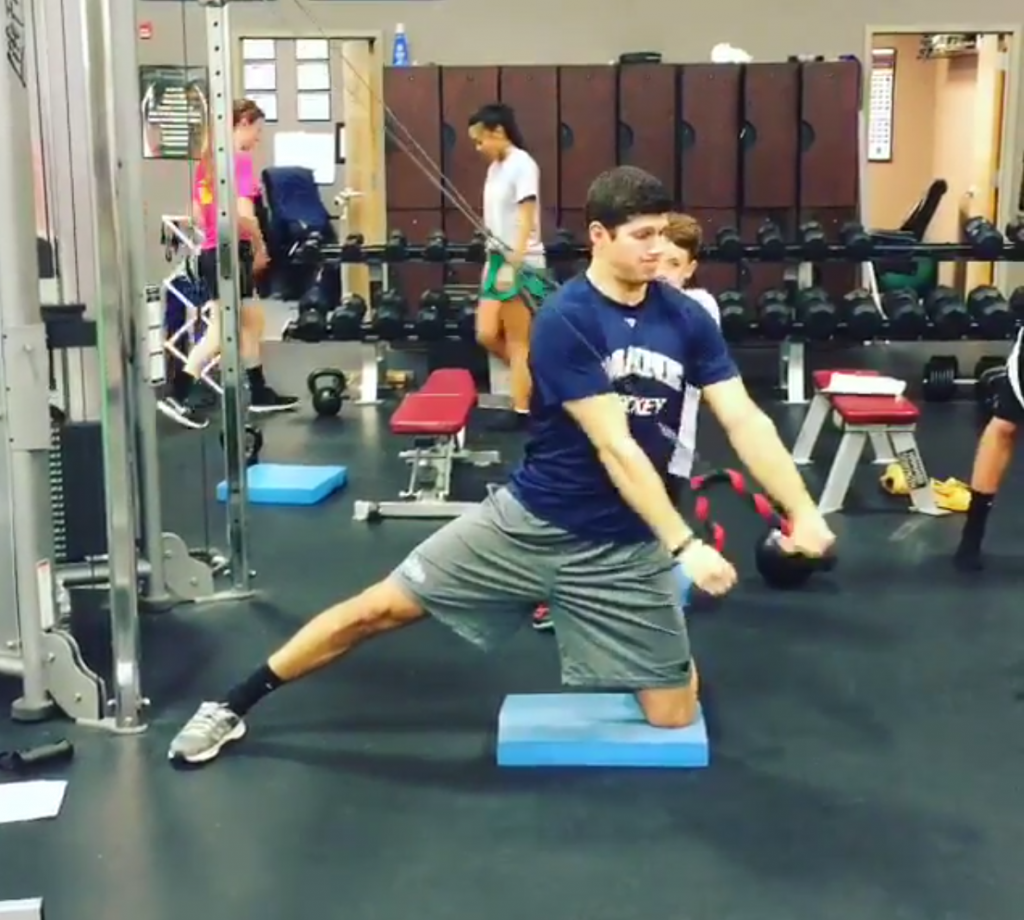 Core Training-Lateral 1:2 Kneeling Cable Chop
