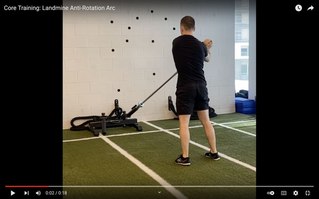 Lateral Core Training Landmine Exercise Kevin Neeld
