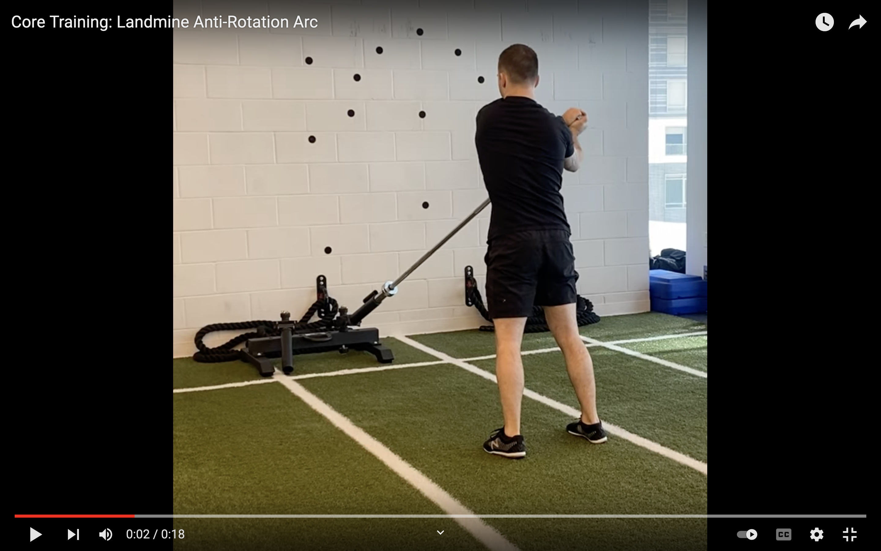 Lateral Core Training: Landmine Exercise