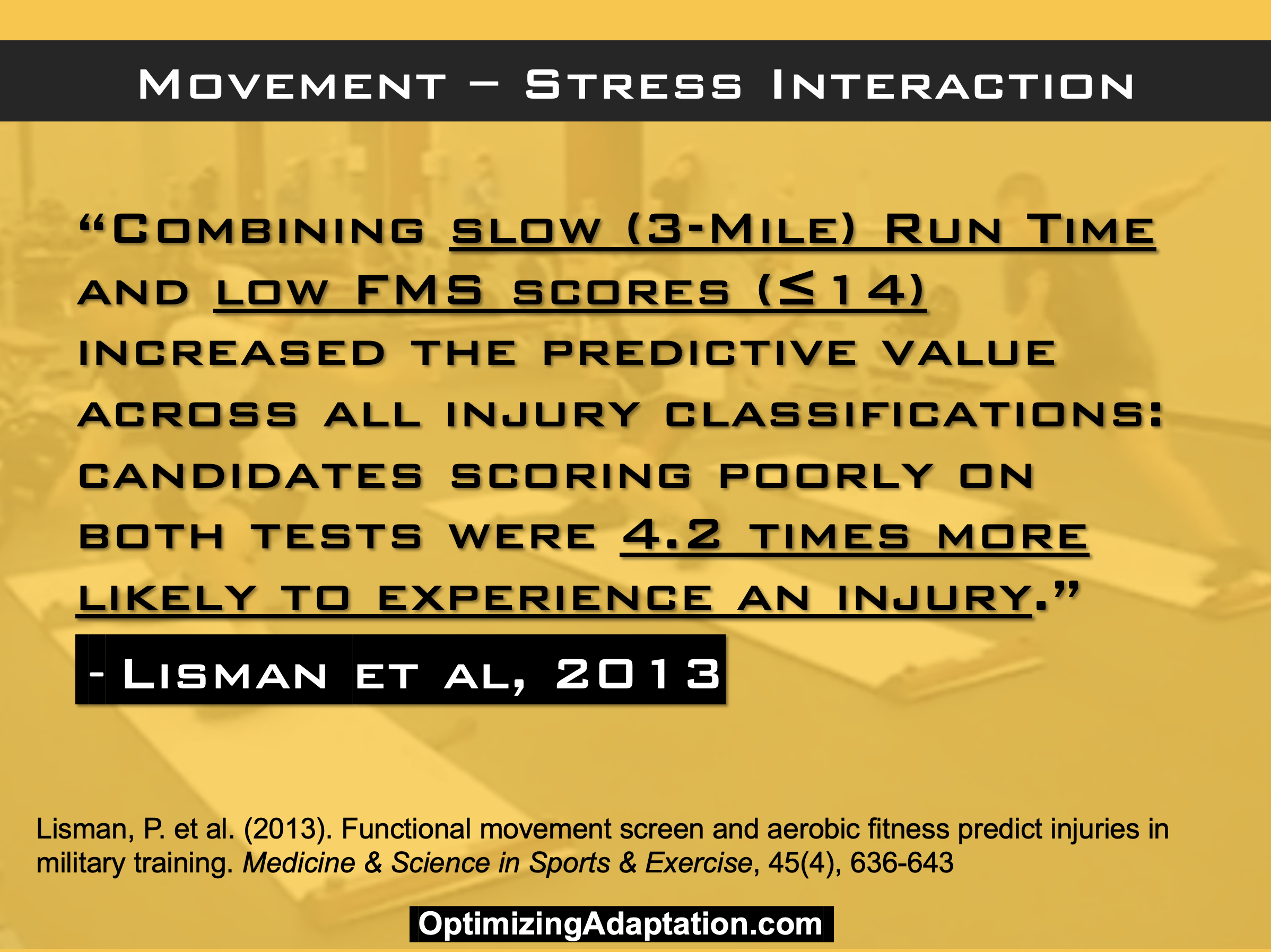 Movement, Stress, and Injury Risk