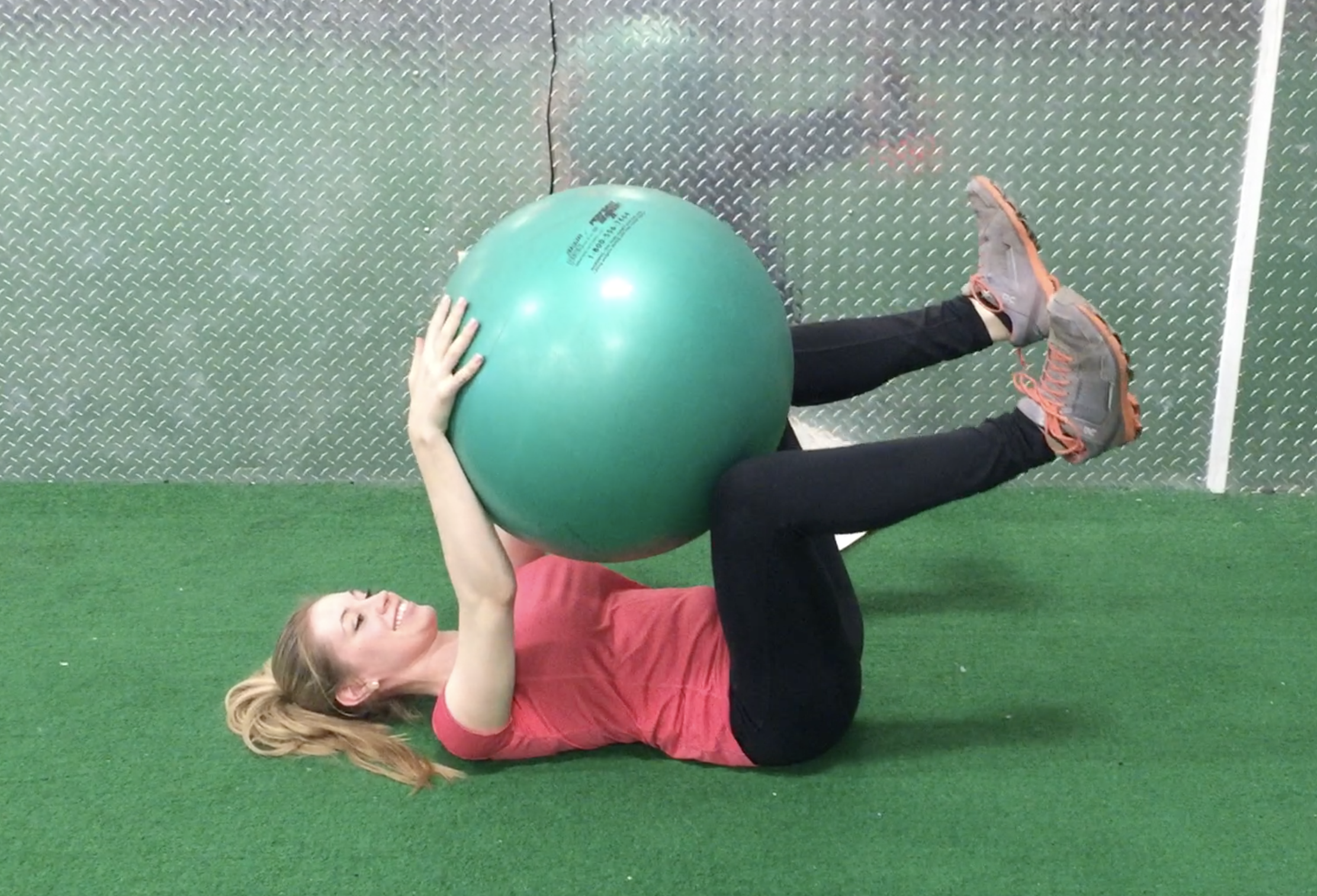 Core Training: Frozen Bear Rotations with Stability Ball