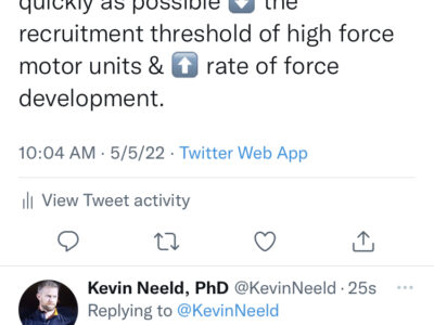 Increasing Rate of Force Development