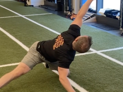 Lateral Kneeling Adductor with T-Spine Rotation