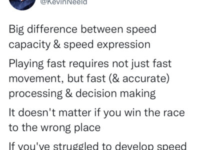 Speed Capacity vs. Speed Expression